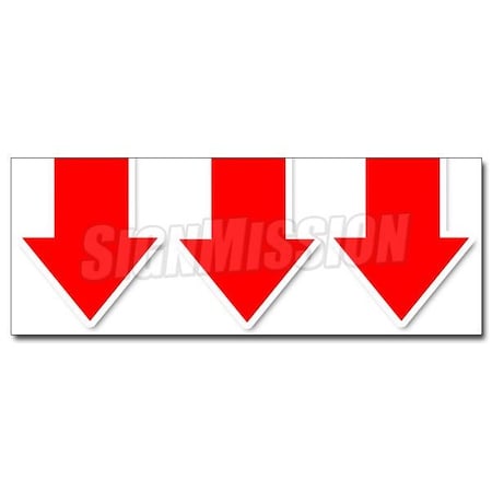 Signmission GIANT DOWN ARROW DECAL sticker turn here sale follow directions arrived, D-12 Giant Down Arrow D-12 Giant Down Arrow